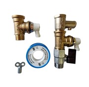 Boiler Aftap en beluchting set