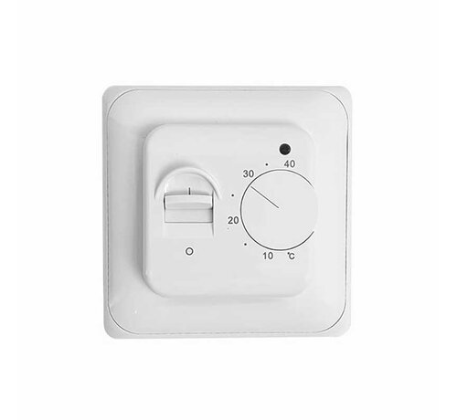 Inbouw thermostaat OTK - Geschikt voor zowel ruimte als voor vloer - Input 230 Volt - Met aan/uit schakelaar - Inclusief vloersensor
