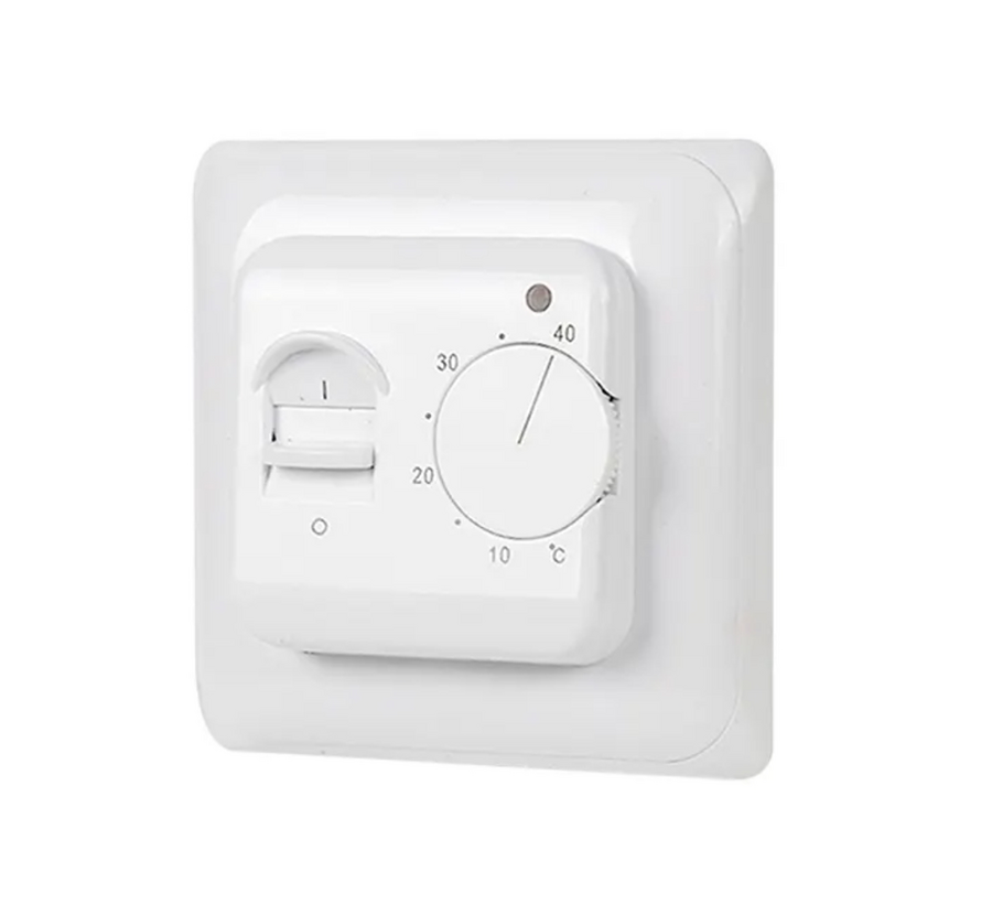 Inbouw thermostaat OTK - Geschikt voor zowel ruimte als voor vloer - Input 230 Volt - Met aan/uit schakelaar - Inclusief vloersensor