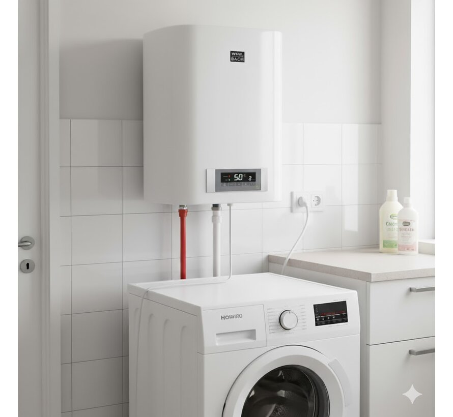 Wahlbach Square elektrische boiler (30-100L) - Vierkant Design - Verticaal