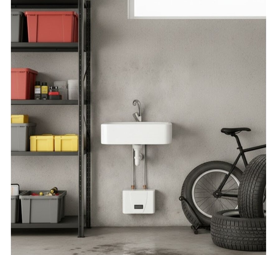 Wahlbach drukvaste doorstroomverwarmer, Mini - hydraulisch - 3500, 4500 en 5500 watt