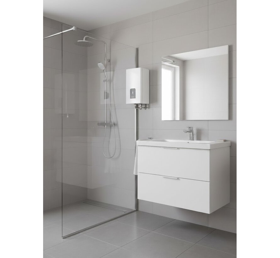 SaniSelf Premium doorstromer, 18 kW, circa 8,0 liter/min van 37gr,
