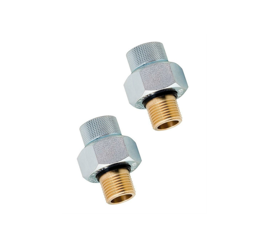 Watts anti elektrolyse koppelingen (anti corrosie koppeling) voor elektrische boilers - Set a 2 stuks koppeling
