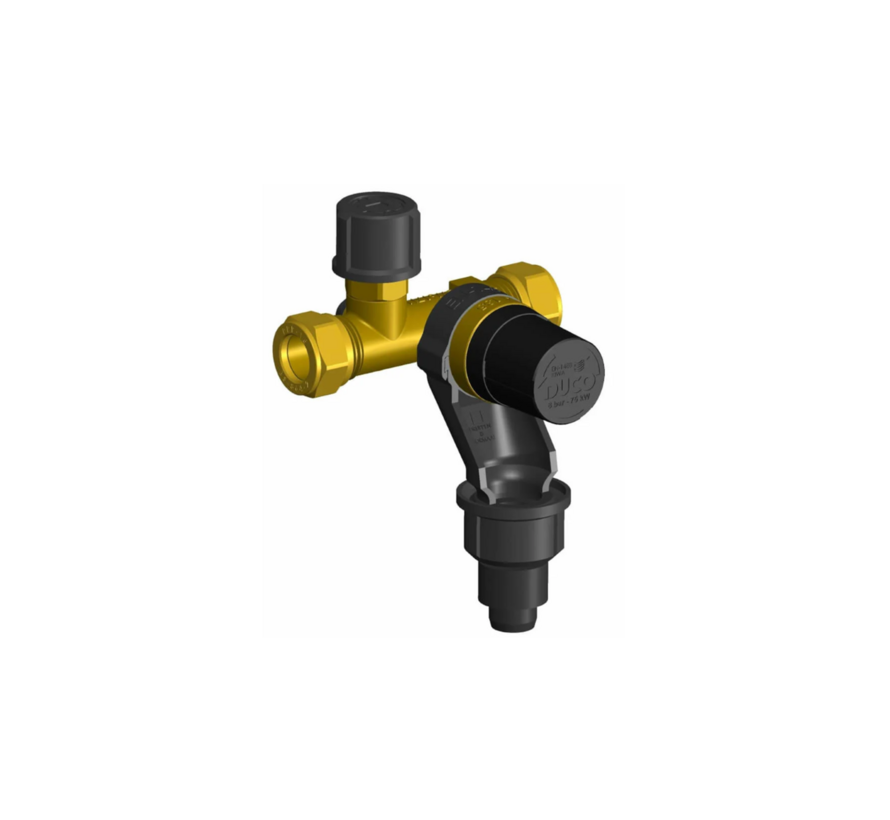 Duco Inlaatcombinatie voor elektrische boilers - 6 of 8 bar - Met Aansluiting