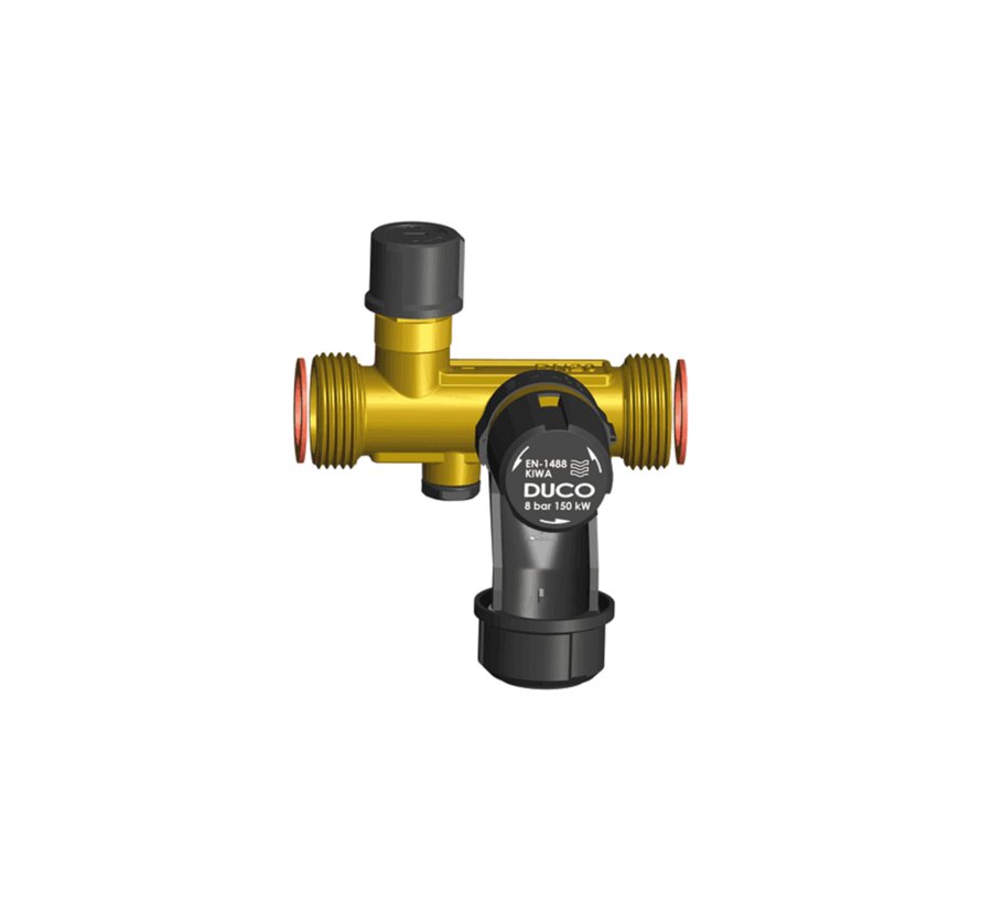 Duco Inlaatcombinatie voor elektrische boilers - 6 of 8 bar - Met Aansluiting