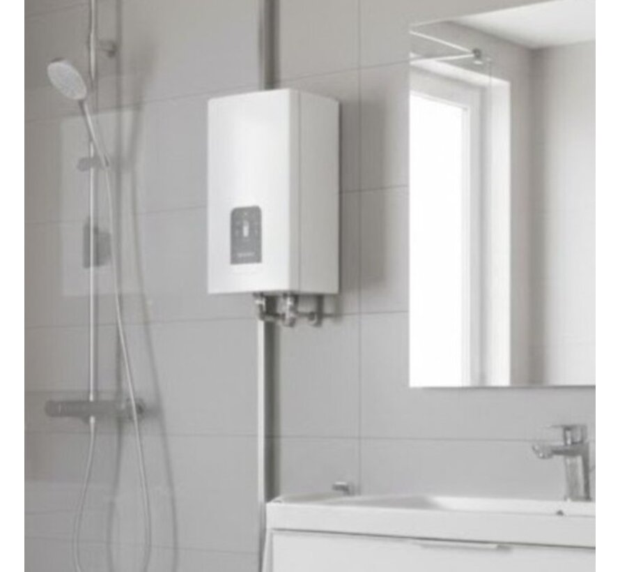 SaniSelf Premium doorstromer, 18 kW, circa 8,0 liter/min van 37gr,