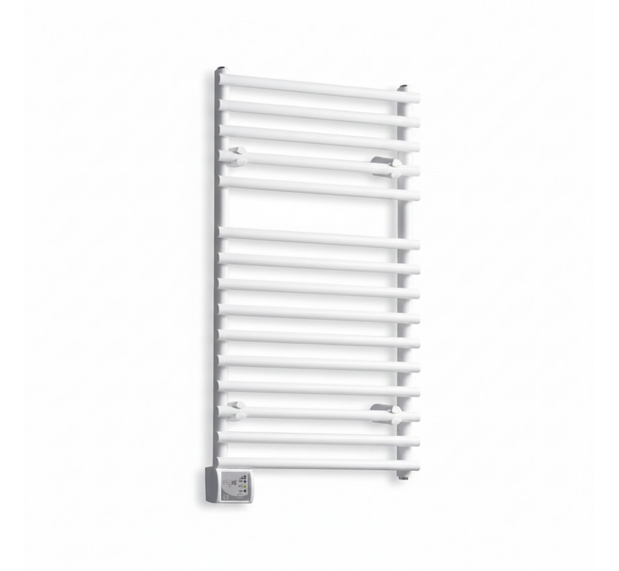 Ivigo elektrische handdoekradiator wit, digital - analoge thermostaat 275 - wattage keuze 275 t/m 800w