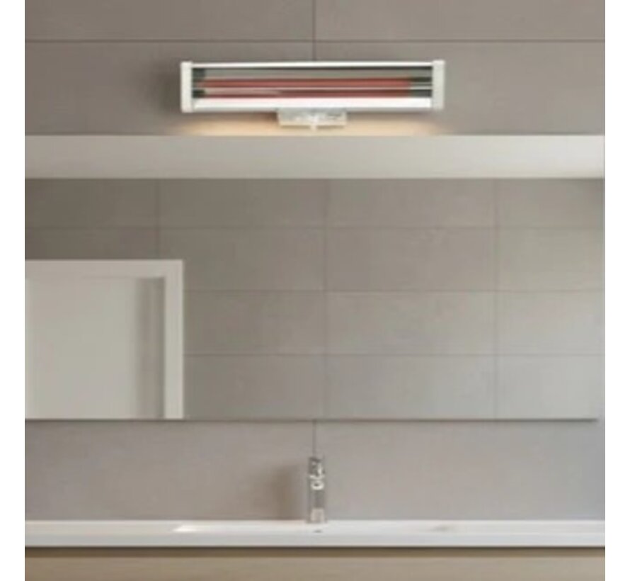Warmtestraler voor badkamers (750W) - Met 3 Vermogensstanden