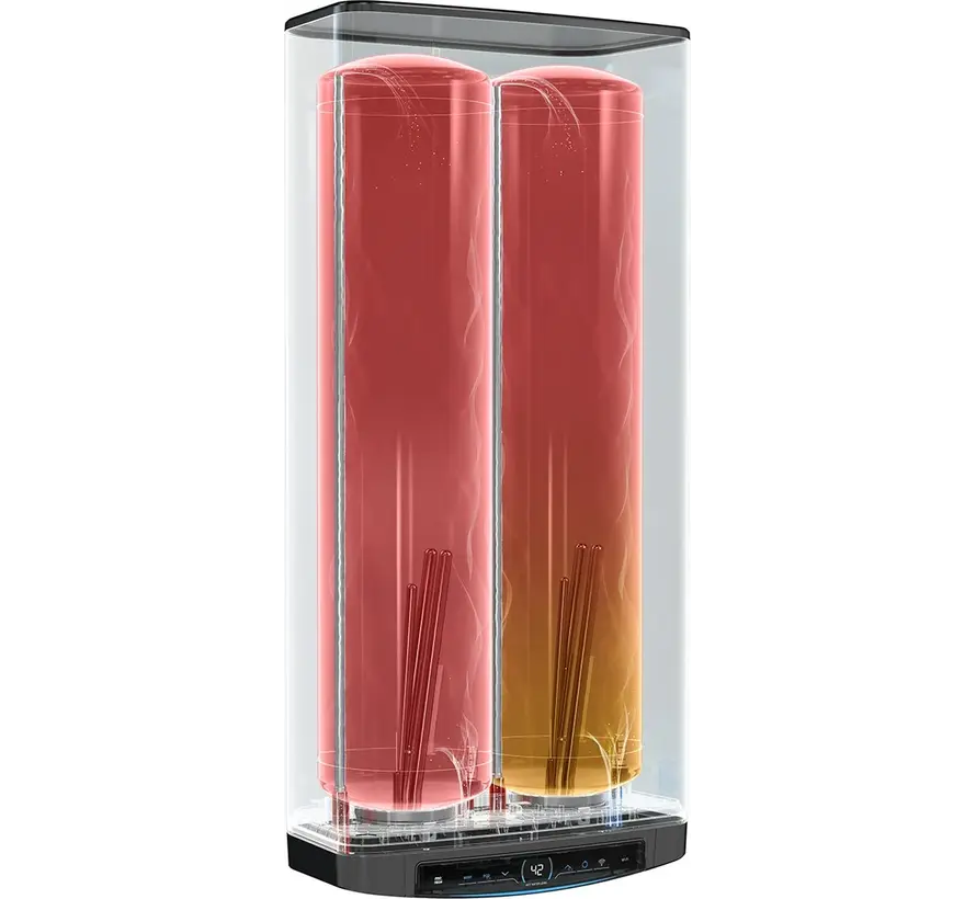 Ariston elektrische boiler, Velis EVO B - 50,80 of 100 liter, dubbele kuip met ieder 750 watt warmte element - Energielabel B