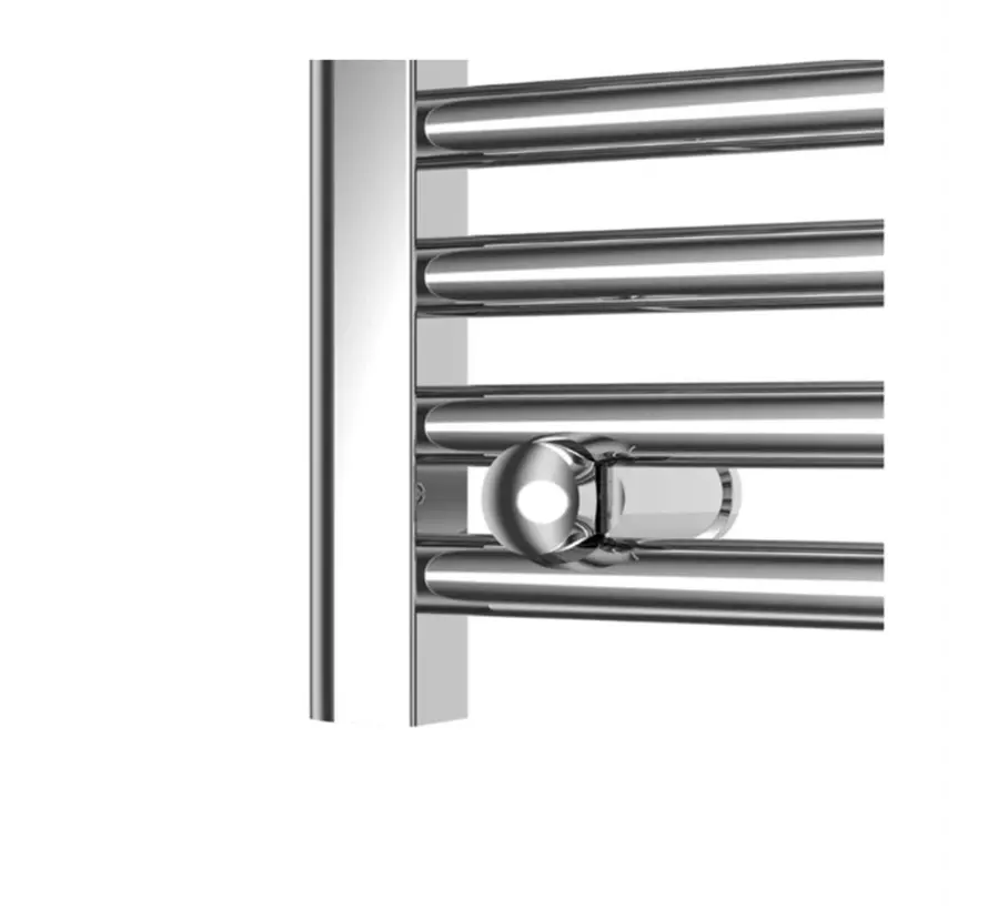 Ivigo elektrische handdoekradiator chroom, digital- analoge  thermostaat - wattage keuze: 350 t/m 800w