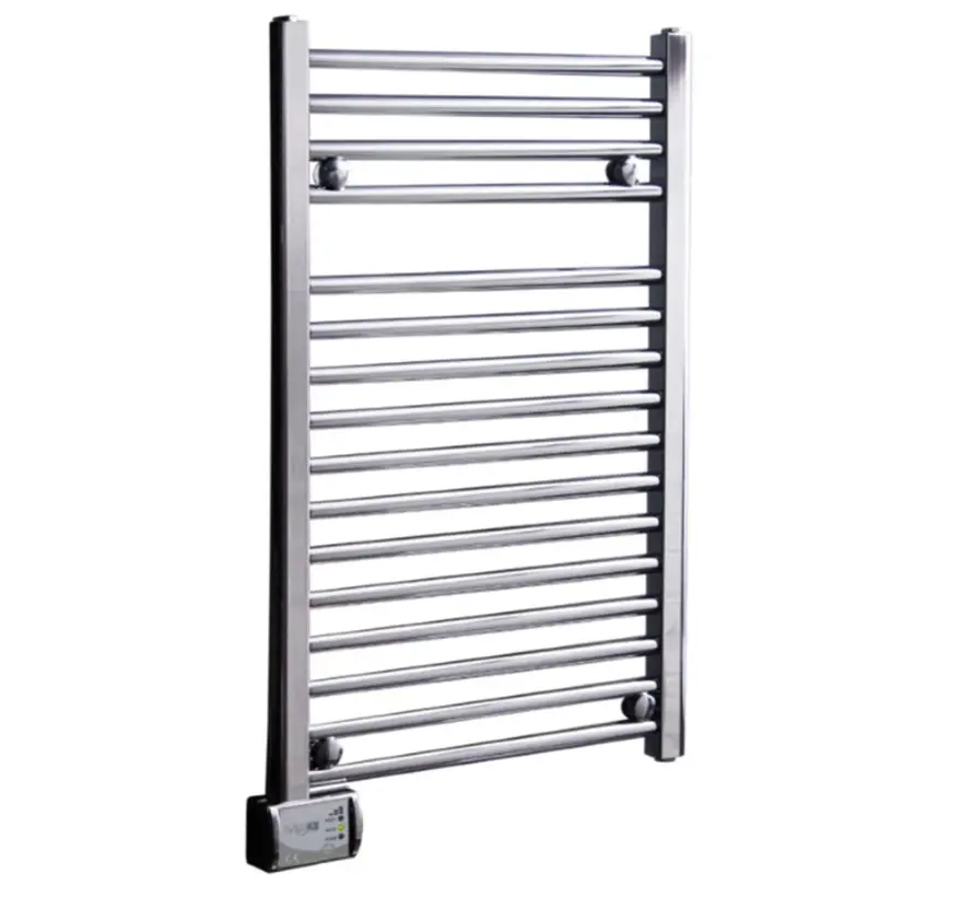 Ivigo elektrische handdoekradiator, digital- 500 x 1330mm (450w), Chroom met 3 standenschakelaar