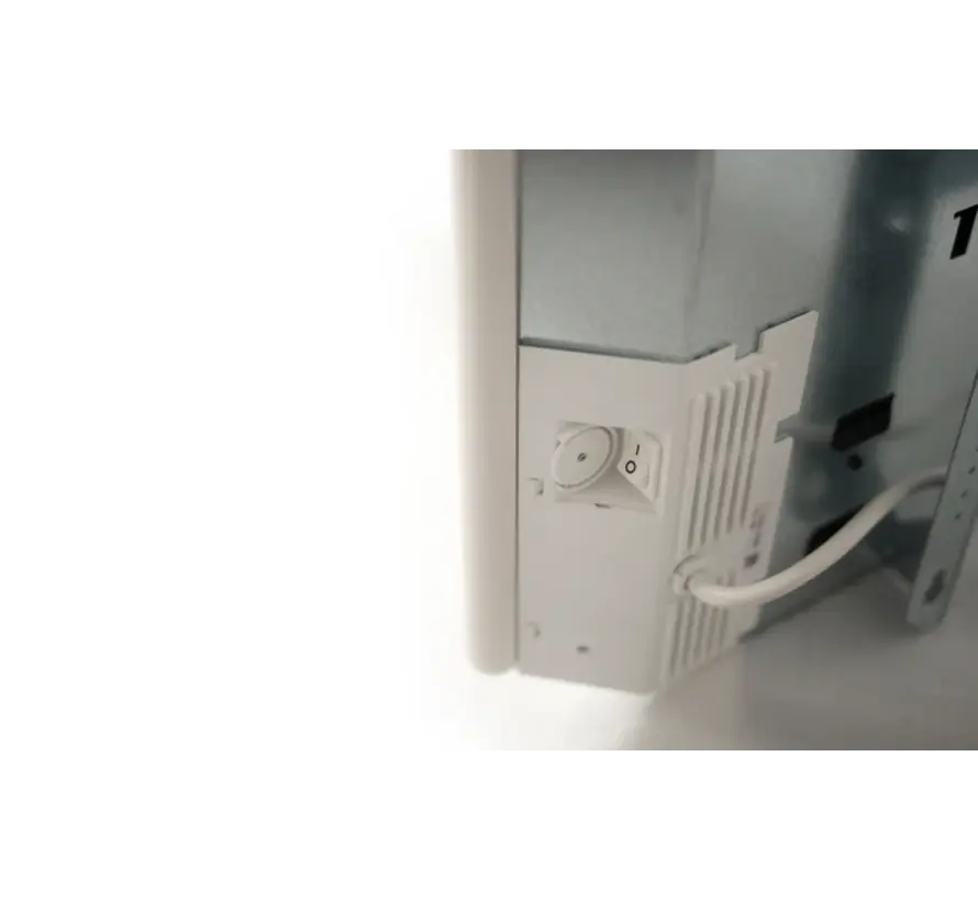 Beha elektrische convectie kachel, 400 t/m 2000w, klokthermostaat met wifi, te programmeren voor tijd en temperatuur instellingen ook via de beha app.