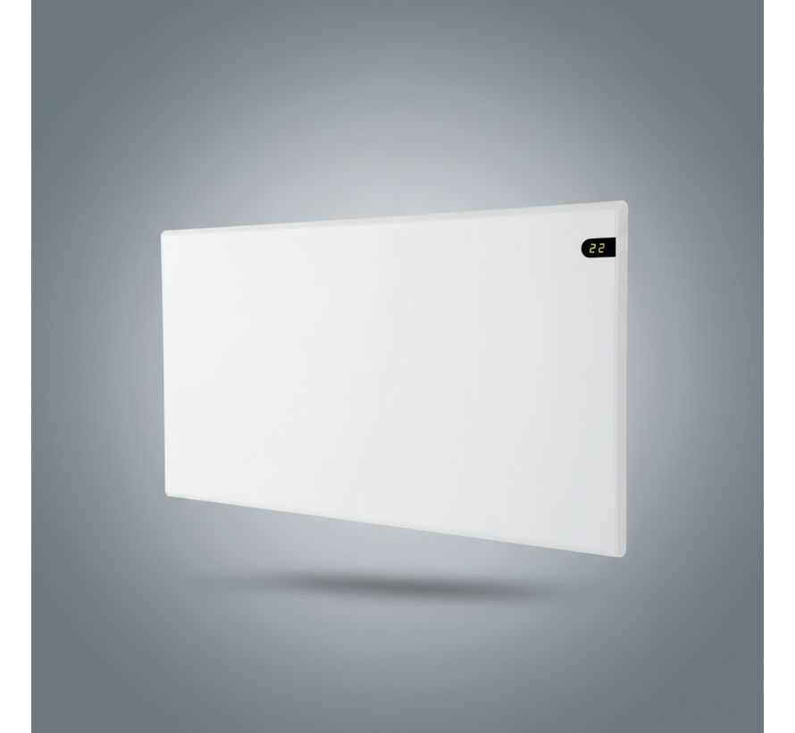 Adax elektrische convector kachel, Neo Basic wit met klokthermostaat - hoogte 37cm