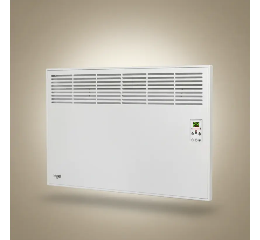 Ivigo elektrische verwarming digitaal- Programmeer functie - Inclusief wandbevestiging beugel en voetsteunen- gefabriceerd in Europa