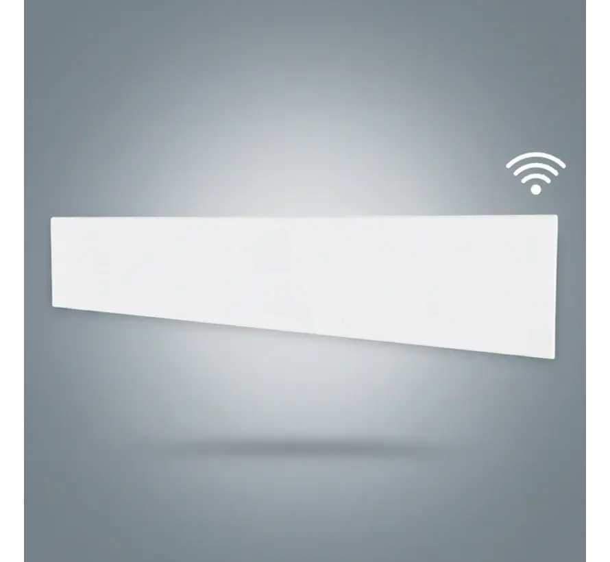 Adax elektrische convector kachel.  Neo Wifi  L - wit met wifi thermostaat - hoogte 21cm