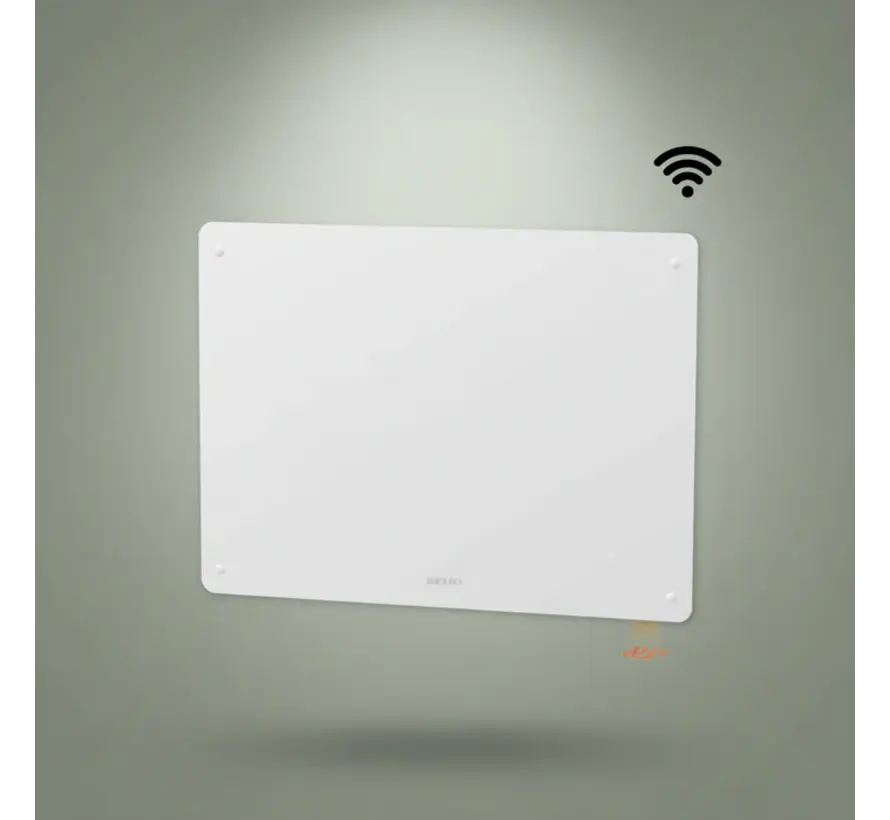 Beha PGV Wifi elektrische convector (400-1250W) - Luxe glazen frontplaat Wit
