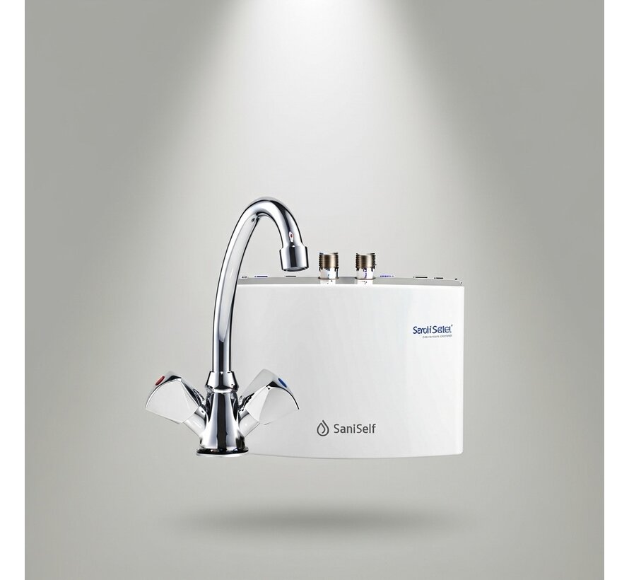 SaniSelf KDU doorstroomverwarmer (onderbouw) - 2 liter / minuut- Energielabel A - Met stekker - Herkomst Duitsland