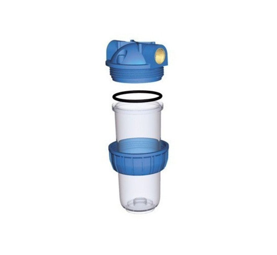 Atlas Filtri Waterfilter Complete Set - Filterhuis, 5 mu Filter & Beugel