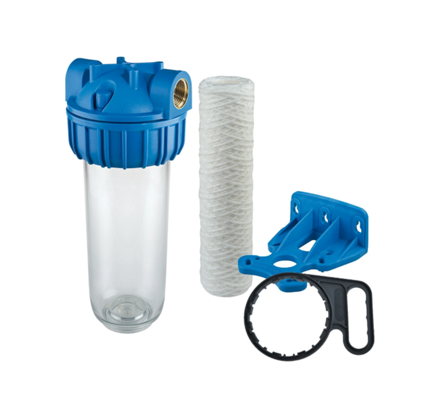 Atlas Filtri waterfilter complete set - filterhuis, 5 mu filter en aansluitbeugel