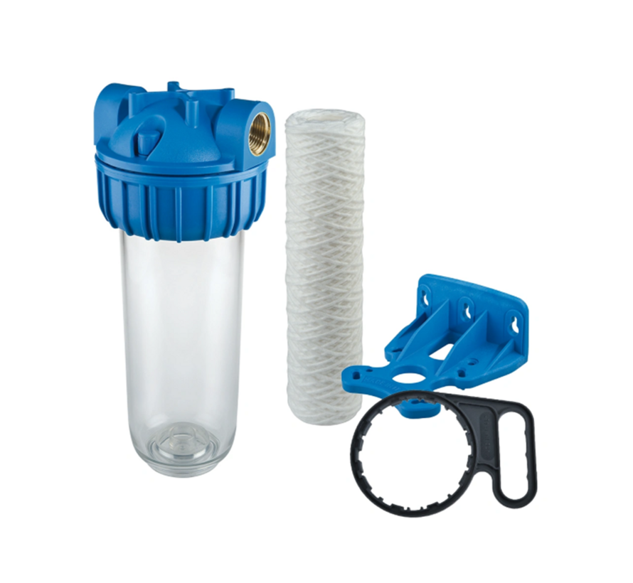 Atlas Filtri Waterfilter Complete Set - Filterhuis, 5 mu Filter & Beugel