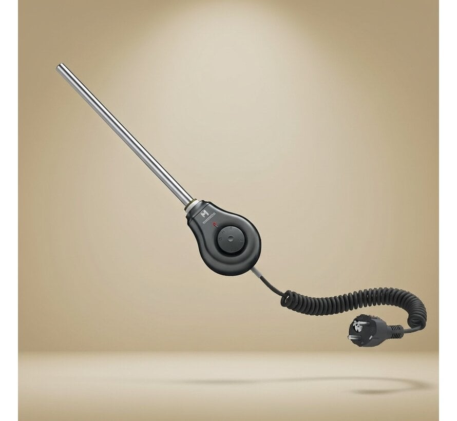 Hottech DropPLUS verwarmingselement voor badkamer radiator - Met regelbare thermostaat - 300-600-900 watt - Water en omgevingstemperatuur detectie