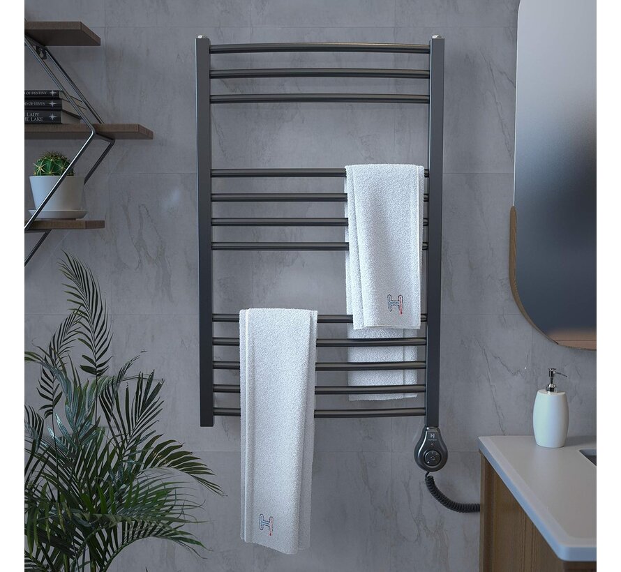 Hottech DropPLUS verwarmingselement voor badkamer radiator - Met regelbare thermostaat - 300-600-900 watt - Water en omgevingstemperatuur detectie