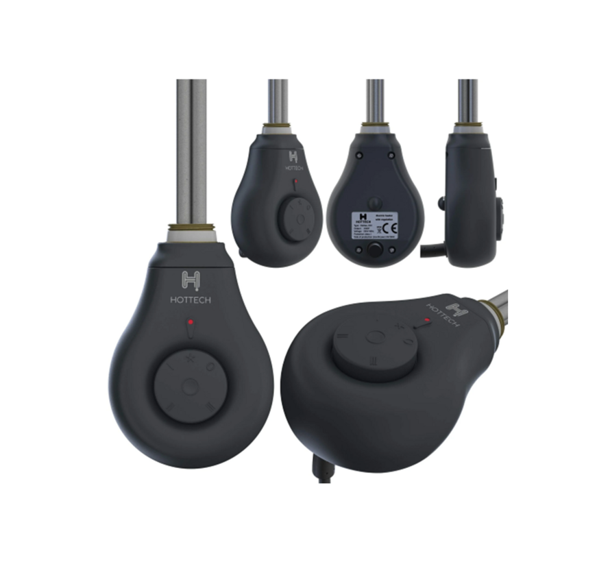 Hottech DropPLUS verwarmingselement voor badkamer radiator - Met regelbare thermostaat - 300-600-900 watt - Water en omgevingstemperatuur detectie