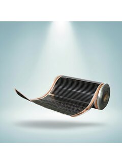 Infrarood vloerverwarmingsfolie, 75cm breed - 50w/m2