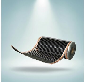 Infrarood vloerverwarmingsfolie, 75cm breed - 50w/m2