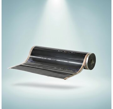 Comfort Infrarood vloerverwarmingsfolie, 100cm breed - 50w/m2