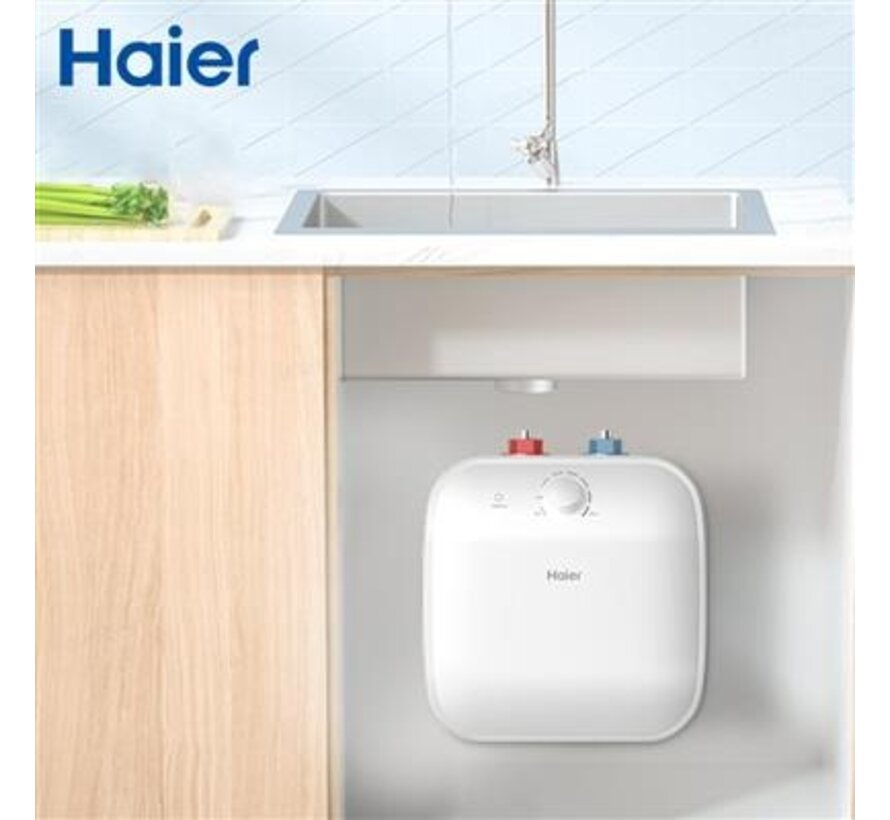 Haier elektrische keukenboiler, ES-SQM 15 liter - bovenbouw  (close-up) - 1500 watt