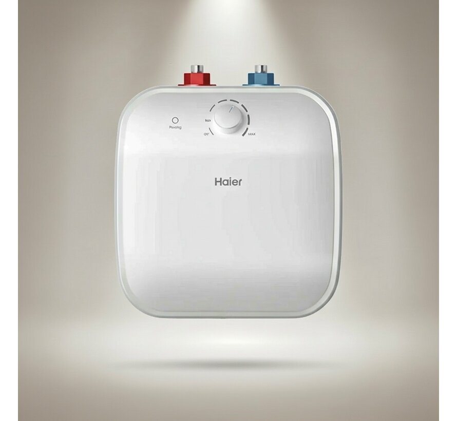 Haier elektrische keukenboiler, ES-SQM 15 liter - bovenbouw  (close-up) - 1500 watt