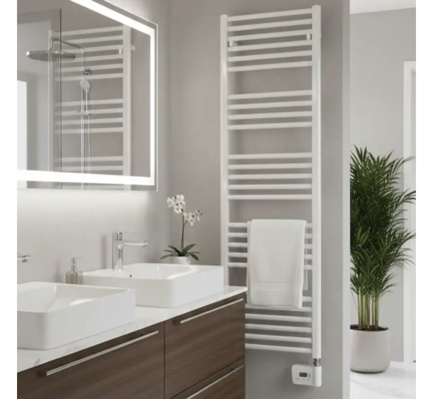 Radson Bagana Elektrische Handdoekradiator Wit - Badkamer - 300W tot 1250W