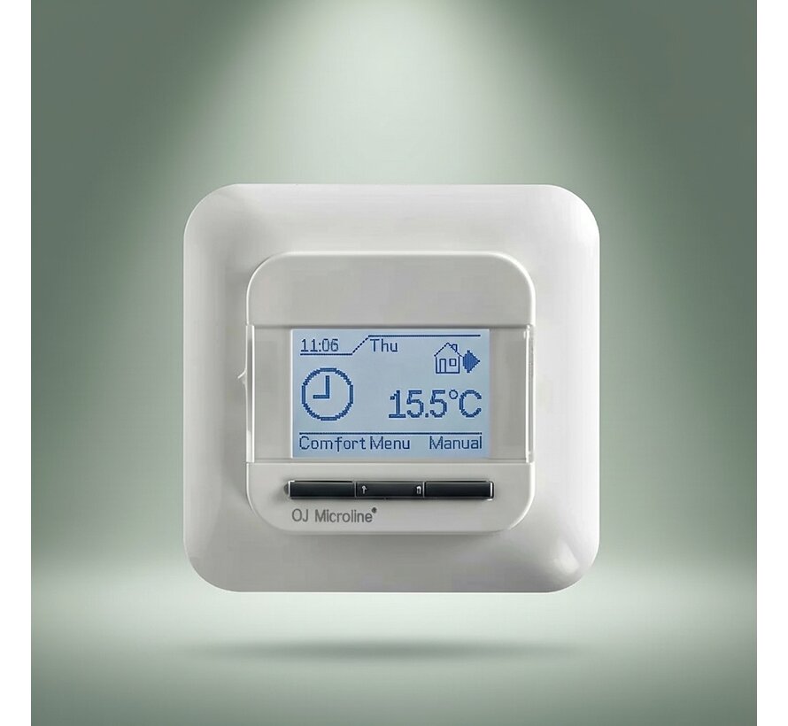 OJ Microline OCD4 inbouw thermostaat - Inclusief externe sensor - Geschikt voor zowel verwarmings als wel koelsystemen