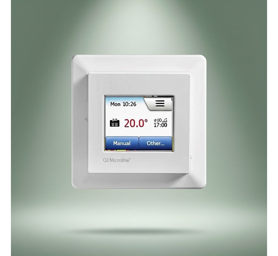 OJ Microline MCD5 inbouw thermostaat - Inclusief externe vloersensor - touchscreen
