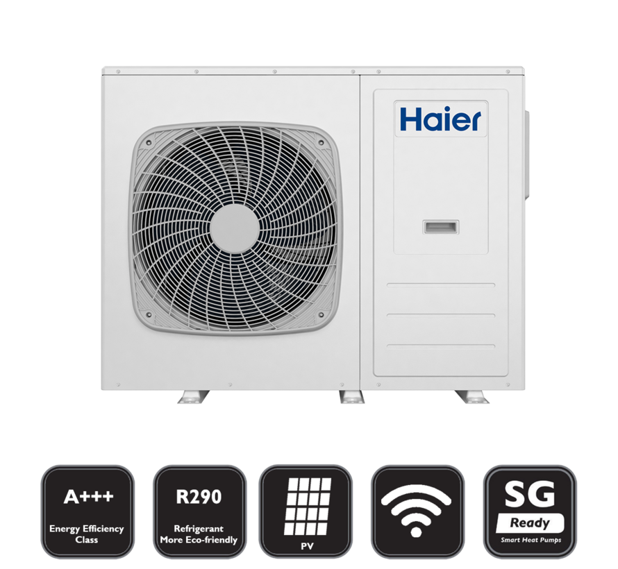 Haier Prowarm warmtepomp, monoblock HPM (all-in-one) - 8 t/m 16 kW