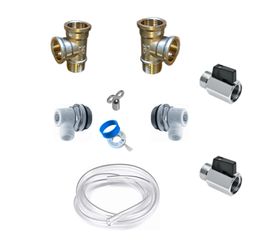 Boiler leegloop set - hulp bij boiler onderhoud / vervanging anode