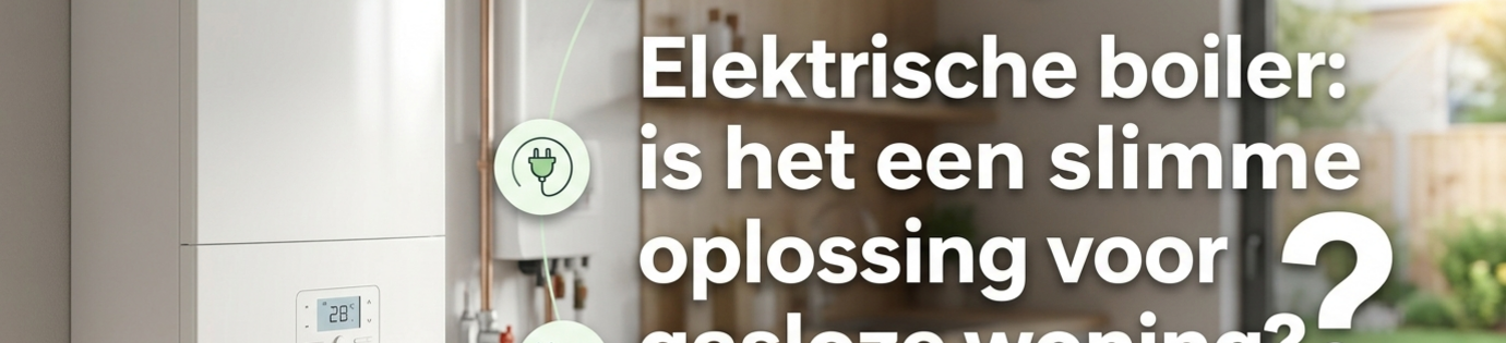 Elektrische boiler: is het een slimme oplossing voor gasloze woning?