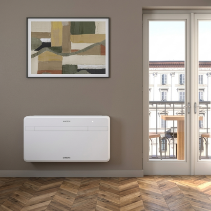 Monoblock airco en verwarmen, warmtepomp technologie, all-in-one