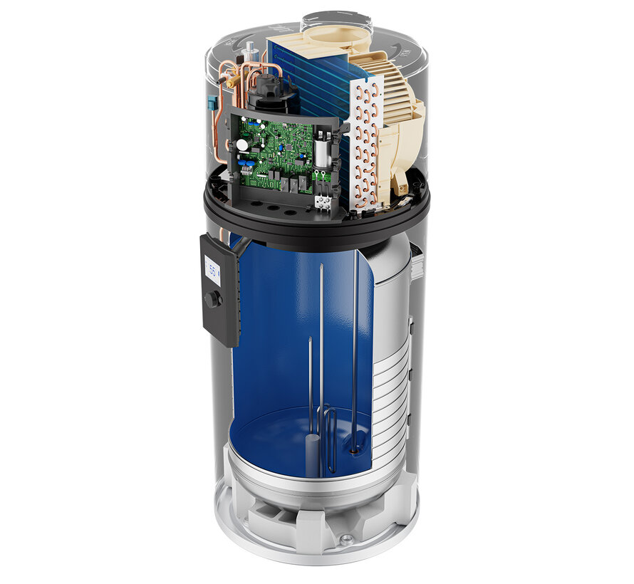Kwikot M8 warmtepompboiler powered by Haier – 80L tot 150L (R290)