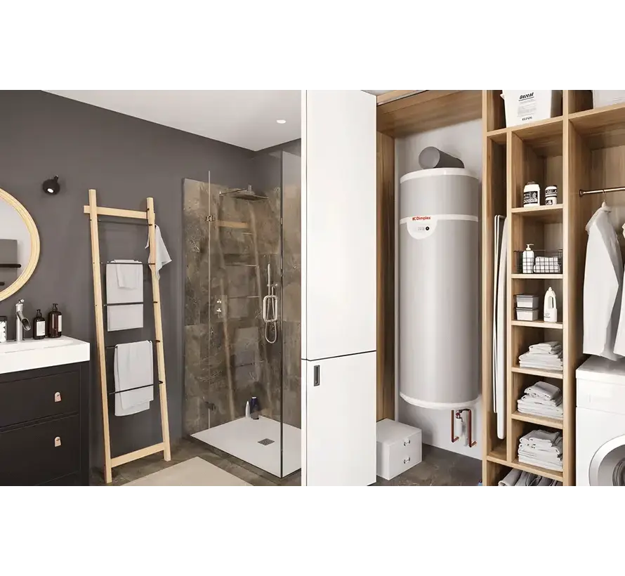 Dimplex warmtepompboiler, Edel - wand uitvoering,  lucht/water 1550 w