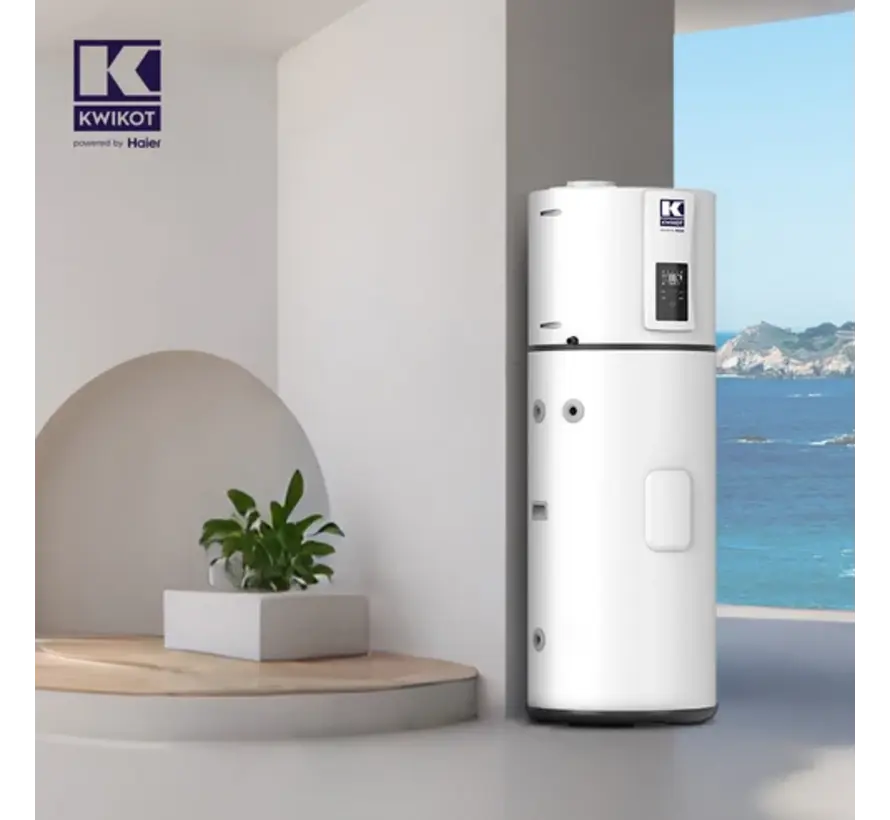 Haier Kwikot M7C warmtepompboiler met warmtewisselaar – 200L tot 250L (R290)