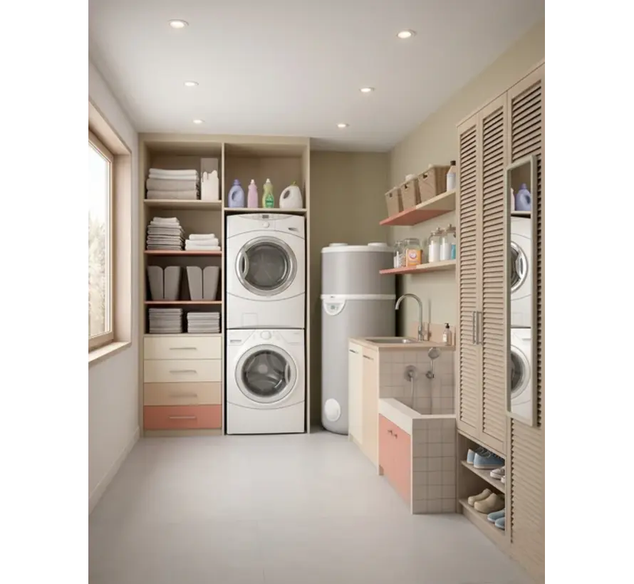 Dimplex Edel 270 DE/2 hybride warmtepompboiler RVS met warmtewisselaar – 270L (R290)