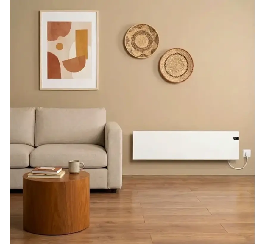Adax Neo Basic NL Wit elektrische convector kachel (20 cm plintmodel - Digitaal)