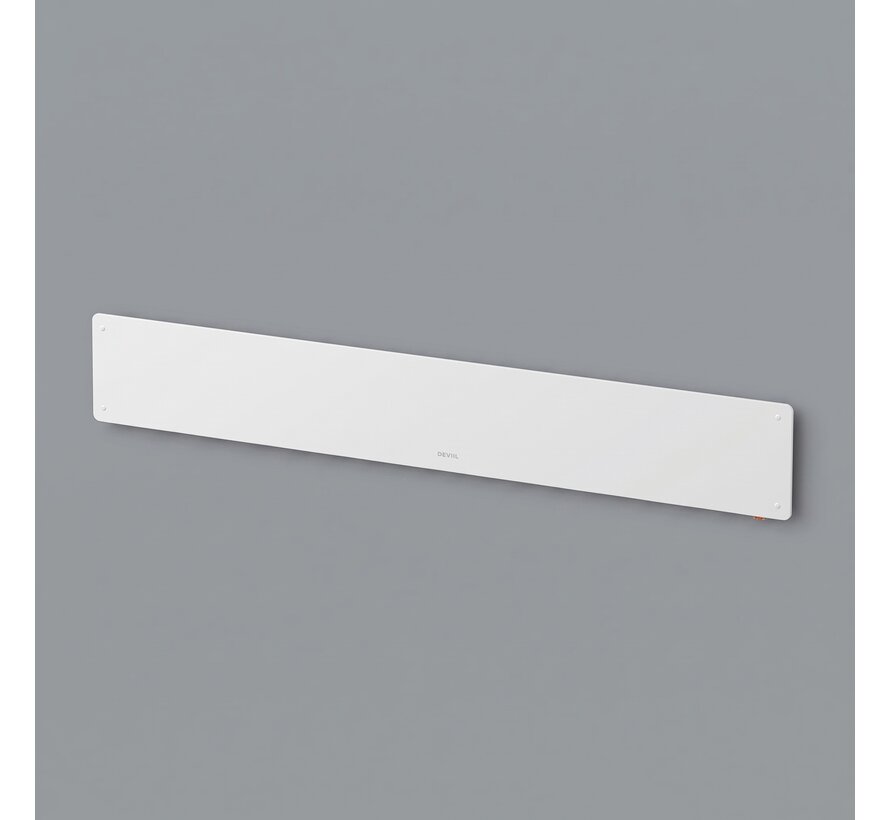 Beha LGV Wifi elektrische convector (750-1000W) - Laag Model Luxe Glas Wit
