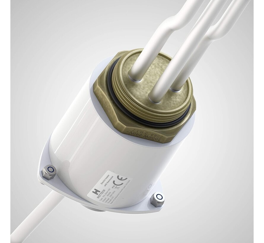 Hottech GR elektrisch schroef warmte-element met thermostaat (1,5 kW - 3,0 kW)