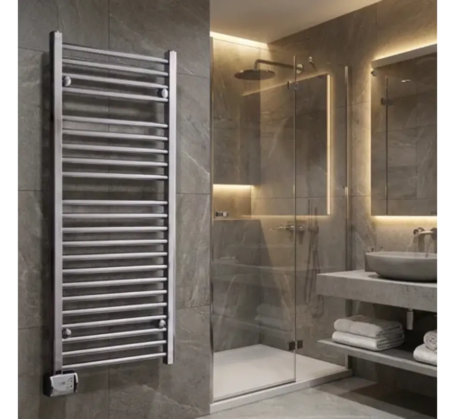 Ivigo Digital Elektrische Handdoekradiator Chroom (275W - 450W) – K-Serie