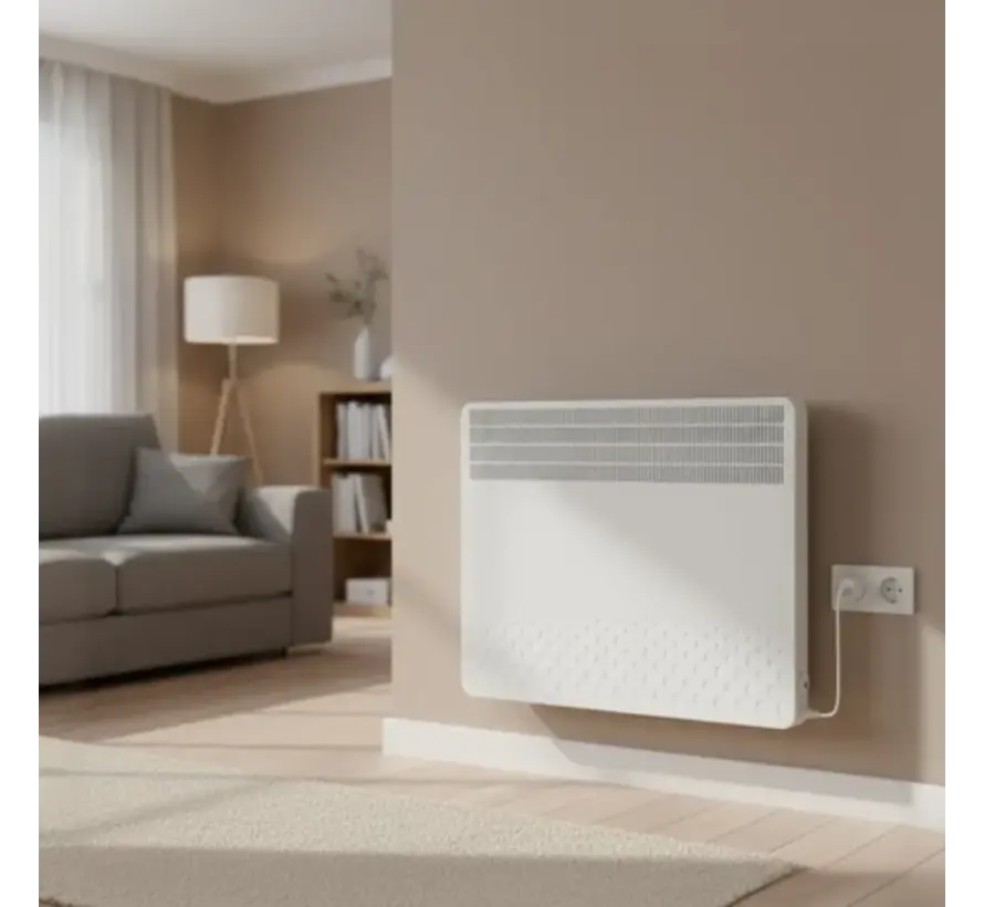 Mastaş Solaris Professional Elektrische Convector Kachel met Digitale Klokthermostaat (1000W - 2500W)
