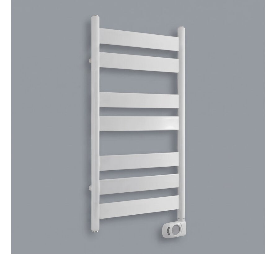 Adax Wave Elektrische Handdoekradiator Mat Wit – Scandi Design met Musa Eco Controller