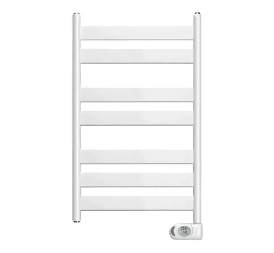 Adax Wave Elektrische Handdoekradiator Mat Wit – Scandi Design met Musa Eco Controller